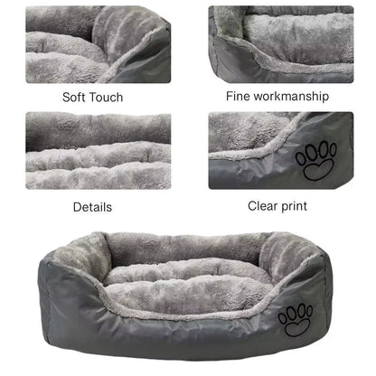 [UK Stock] L-3XL Dog Bed Sofas Plush Kennel Washable Cat Mat Mattress Pet Cushion Dog Bed Warm House Autumn Winter Pet Supplies